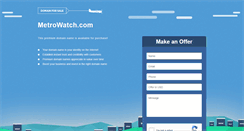 Desktop Screenshot of metrowatch.com