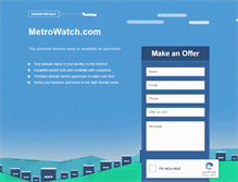 Tablet Screenshot of metrowatch.com